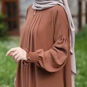 مانتو عبایی جلو زیپ دار کد058
