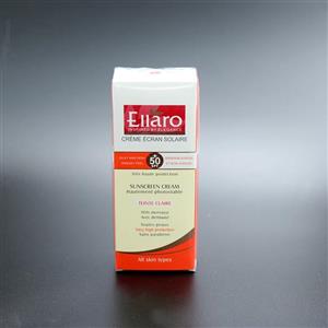 کرم ضد آفتاب الارو رنگ بژ روشنELLARO  Spf50