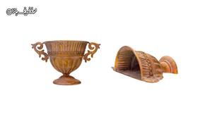 گلدان دیواری - رومیزی طرح قدیمی