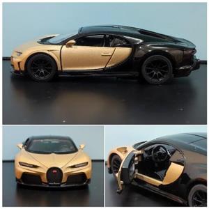 ماکت ماشین فلزی بوگاتی شیرون کینزمارت رنگ بژBugatti Chiron kinsmart