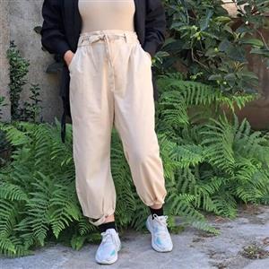 شلوار خمره ای لینن