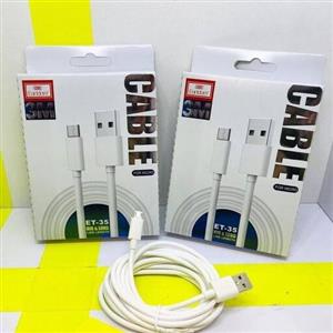 کابل 3 متری اورجینال Earldom صد در صد اورجینال بهترین کیفیت شارژ سریع شیلد فلزی