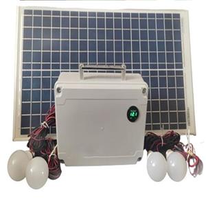 سیستم روشنایی و پاوربانک خورشیدی مدل SCES-30W ظرفیت 135 وات ساعت