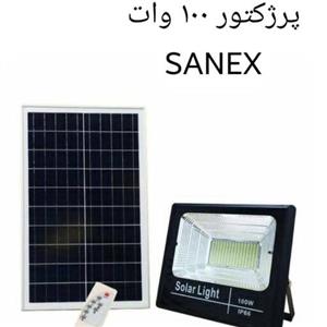 پرژکتور 100 وات SUNEX کیفیت عالی خورشیدی پنل جدا  پرژکتور جدا  همراه ریموت کنترل