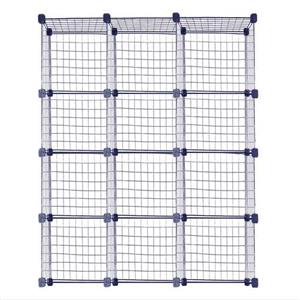 ست قفسه مشبک چهار طبقه در سه ردیف سایز 32x32