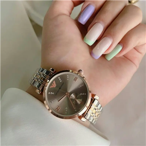 ساعت مچی زنانه دو موتور فعال زیر ثانیه امپریو ارمانی Emporio armani رنگبندی
