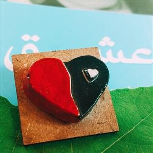 پیکسل چوبی طرح قلب