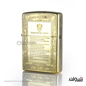 فندک زیپو اصل مدل بازی تاج و تخت با طراحی 5 طرفه تولید محدود  Japan Design Zippo Game Of Thrones 