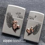 فندک زیپو اصل مدل عشق سلطنتی طراحی ژاپن  Japan Design Zippo Lighter Royal Love
