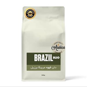 قهوه اسپرسو عربیکا برزیل ریو 100 درصدخالص 500 گرم دان یا پودر 