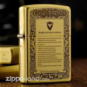 فندک زیپو اصل مدل بازی تاج و تخت با طراحی دو طرفه تولید محدود  Japan Design Zippo Game Of Thrones