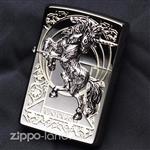 فندک زیپو اصل مدل اسب تک شاخ با بدنه بلک آیس طراحی ژاپن  Japan Design Zippo Lighter Unicorn 1GD 2302