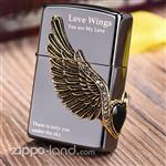 فندک زیپو اصل مدل بالهای عشق طراحی ژاپن  Japan Design Zippo Lighter Love Wings