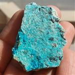 نمونه فوق کلکسیونی سنگ راف کریزوکولا  کله غازی (سبز آبی) خاص محشر بسیار زیبا کاملا طبیعیکد 10867