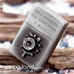 فندک زیپو اصل مدل گلوله با بدنه کروم آنتیک تولید محدود طراحی ژاپن  Japan Design Zippo Lighter Bullet NB BU-700