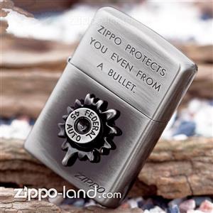 فندک زیپو اصل مدل گلوله با بدنه کروم آنتیک تولید محدود طراحی ژاپن  Japan Design Zippo Lighter Bullet NB BU-700