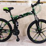 دوچرخه تاشو سایز 26  LAND ROVER رنگ ارتشی سبز