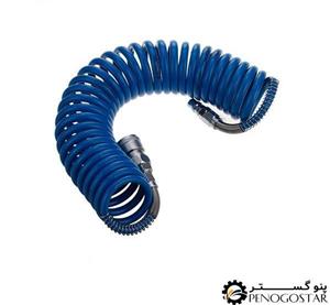 شلنگ فنری 10*6.510 متری آبی