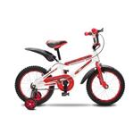 دوچرخه سایز 16 ، مارک پورت لاین ، مدل دنیز  ،  رنگ سفید قرمز