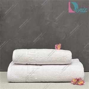 حوله ست استخری و دستی طرح ورساچه رنگ سفید