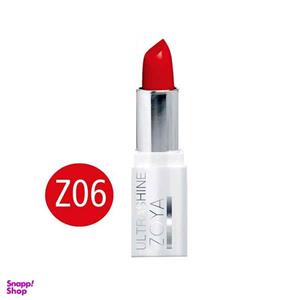 رژ لب جامد زویا مدل ultrashine شماره z06 حجم 4 گرم