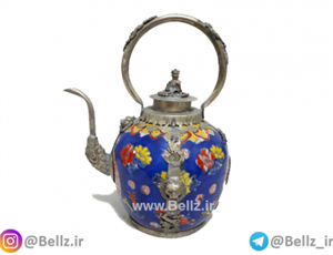 قوری چینی آبی