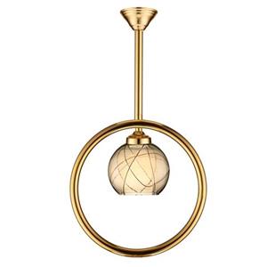 آویز سقفی لوتوس لایت مدل سارامیس شامپاینی