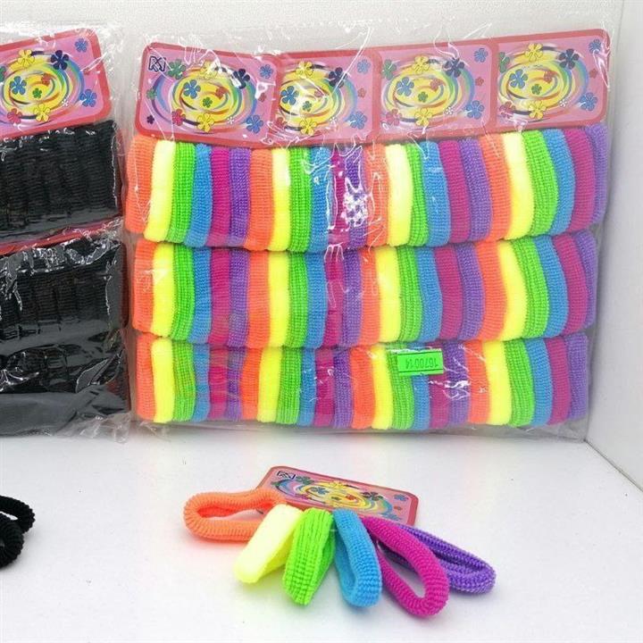 کش مو رنگی حوله ای 6 عددی