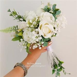 دسته گل مصنوعی عروس وارداتی