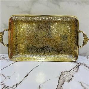 سینی برنجی هندی برنزی فوق شکیل وسوپر کیفیت قلمکاری بسیار سنگین وخاص