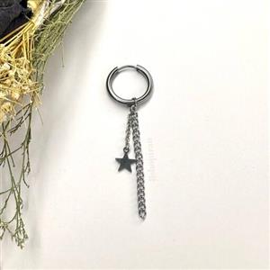 گوشواره استیل آویز ستاره (یک عدد)