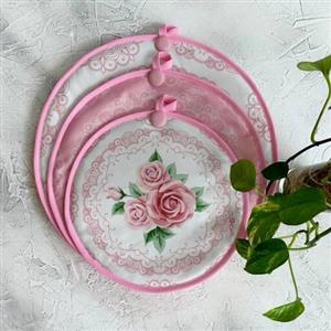 دمکنی مخمل نسوز پشت هلال مدل آرمیتا طرح 37