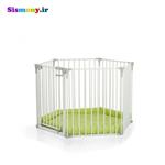 پارک بازی و گیت چند کاره محافظ کودک هاوک مدل Baby Park White