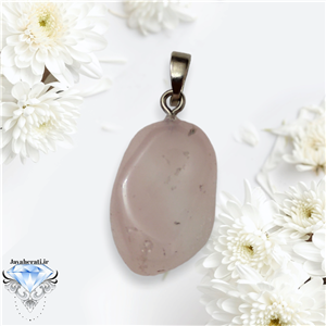 آویز رزکوارتز معدنی زیبا وارزشمند