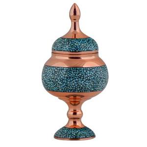 شکلات خوری نقلی فیروزه کوبی ارتفاع 16 سانتی متر 