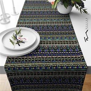 رانر طرح سنتی جاجیم 9 - 40 در 140 سانتیمتر - جنس دو رو مخمل پورش - کیفیت عالی