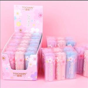 پاک کن فانتزی مغزدار طرح شکوفه گیلاس Tochain در رنگ صورتی آبی بنفش