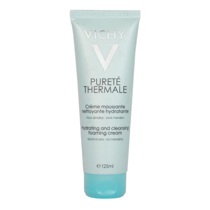 کرم فومی پاک کننده پوست ویشی مدل Hydrating حجم 125 میلی لیتر