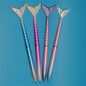 خودکار پری دریایی پیچی طیفی پاستلی رنگ جوهر آبی