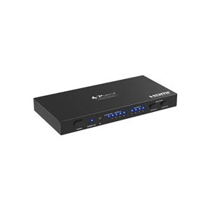 تقسیم کننده HDMI ماتریس PORTTA HDMI Matrix 4×2 Audio Extractor(Toslink/ Coaxial /Stereo)HDMI Switch Ssplitter 4 in 2