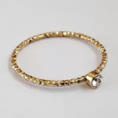 انگشتر زنانه استیل نگین دار مدل SR1016