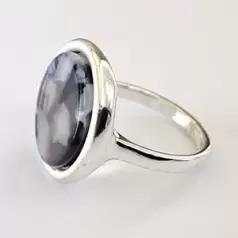 انگشتر زنانه استیل طرح سنگ مدل SR1013