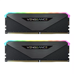 رم کامپیوتر CORSAIR VENGEANCE RGB RS Black 32GB 16GBx2 3200MHz CL16 DDR4