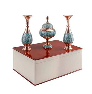 ست گلدان 20cm همراه شکلات خوری کوچک و جعبه چوبی