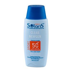 ژل ضد آفتاب sport کلییر نیوژن spf 50 آردن سولاریس مناسب پوست چرب و جوش دار حجم 100 میلی لیتر - بی رنگ