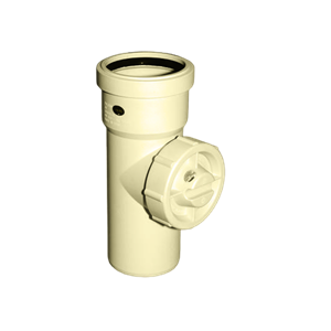 سه راه بازدید 90 درجه پوش فیت سایلنت پلی ران