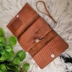 کیف بادبزنی  عسلی