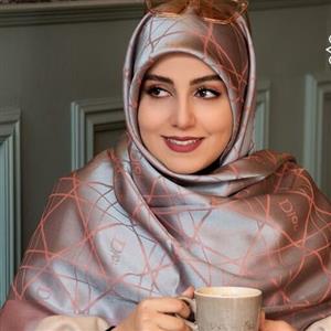 روسری ابریشم لمه قواره 140 طرح دیور