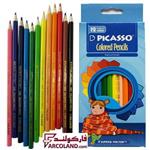 مداد رنگی 12 رنگ پیکاسو مدل 4100 | جعبه مقوایی | Picasso colour pencil
