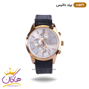 ساعت داتیس مردانه بند چرمی 8569 مشکی | Datis